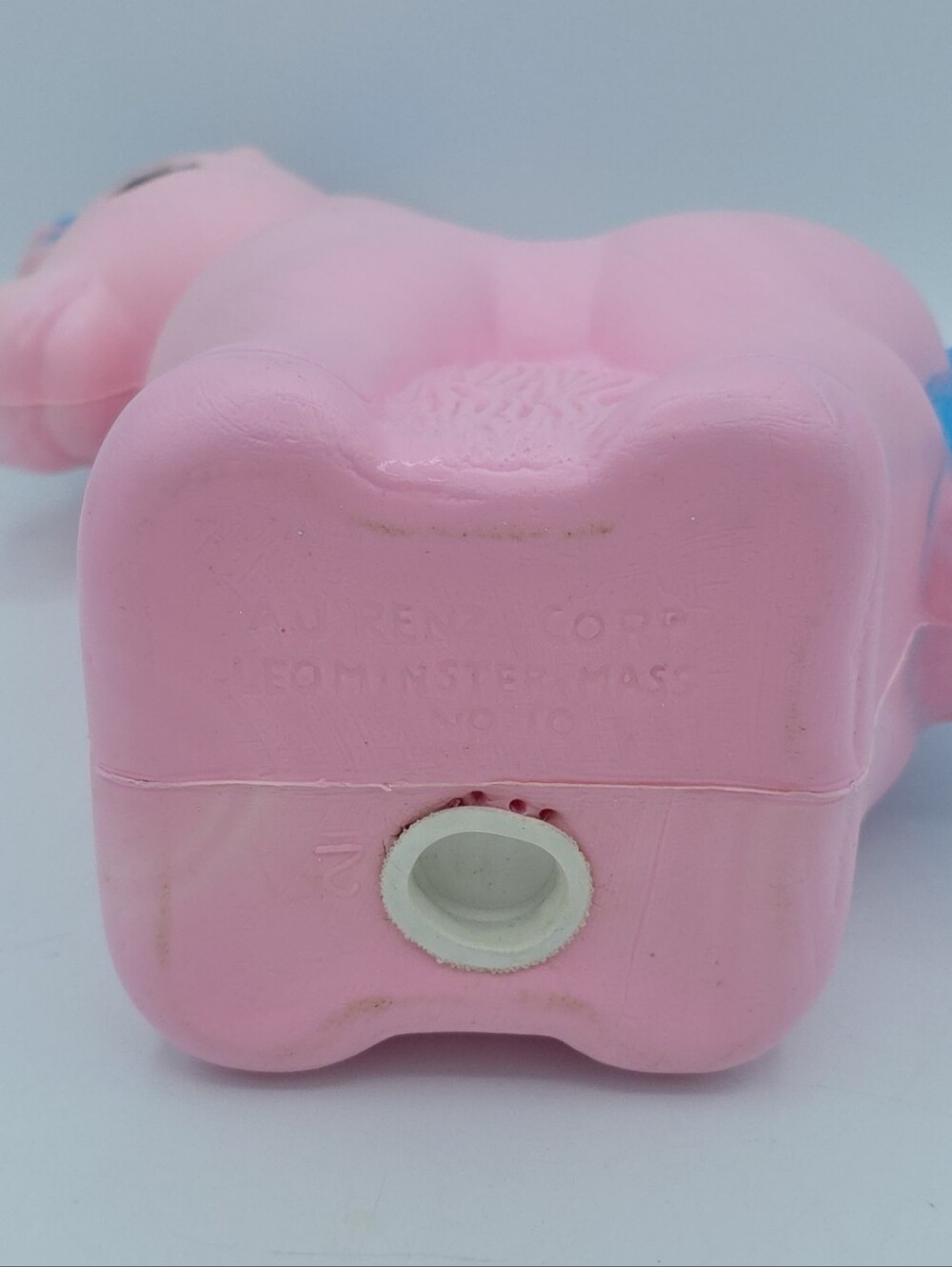 Vintage A‎ J Renzi Corp Pink Carousel Horse Plastic 10" Blow Mold Coin Bank Pony - Picture 11 of 11